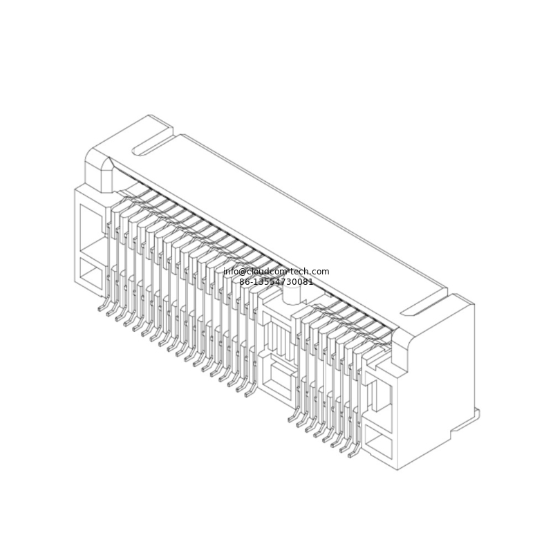 Foxconn MINI PCIE Connector AS0B221-S80Q-7H AS0B226-S80Q-7H MINI PCI EXPRESS Socket 8.0Hight 0.8Pitch 52POS